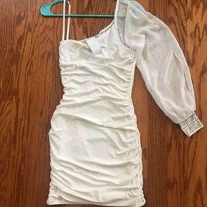 White cocktail dress